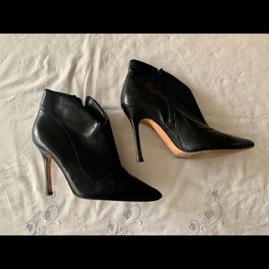 ALDO Black Leather Ankle Boots - Size 36